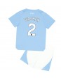 Manchester City Kyle Walker #2 Replika Hemmakläder Barn 2023-24 Kortärmad (+ byxor)